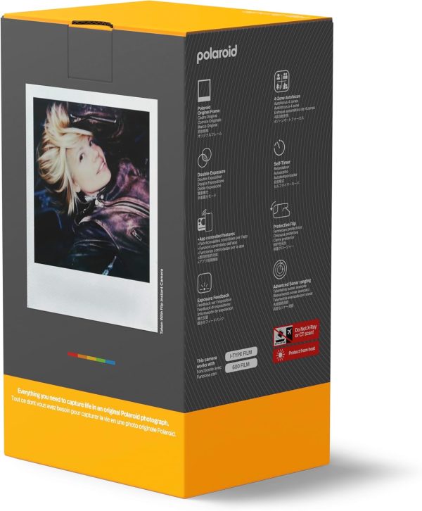 Flip Instant Camera + Color Film Bundle (16 Photos Included) - Black (6565) - Hyperfocal 4-Lens System, Sonar autofocus, and Sence Analysis with Bluetooth paired Companion app - Image 8